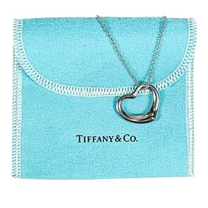 Tiffany & Co open heart Elsa Peretti necklace